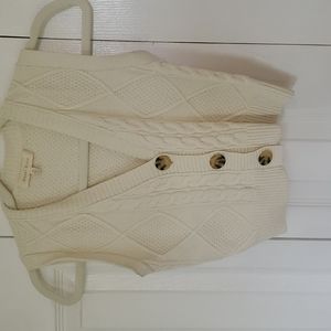 Cream sweater vest